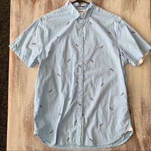 Denim & Flower Men's Casual Button Down Shirt M